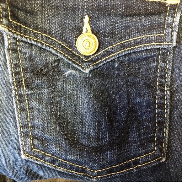 True Religion Made In USA Casey Low Rise Super Skinny Dark Wash Jeans Size 25 - Picture 11 of 15